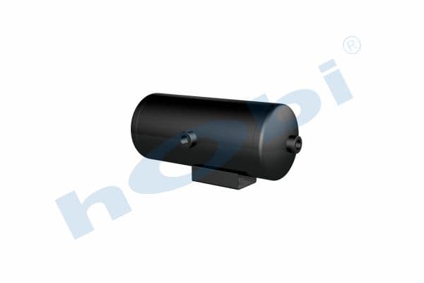Air Tank Ø154 L:378 Steel Body With Bracket Lt:6 Black (RAL9005)