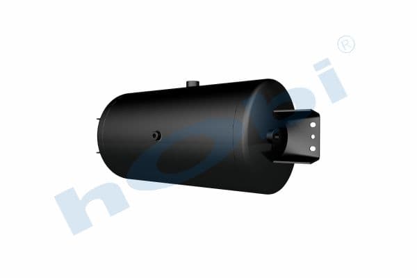 Air Tank Ø300 L:621 Steel Cover With Bracket Lt:50 Black (RAL9005)