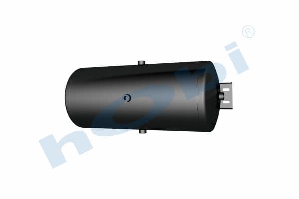 Air Tank Ø310 L:728 Steel Cover With Bracket Lt:50 Black (RAL9005)