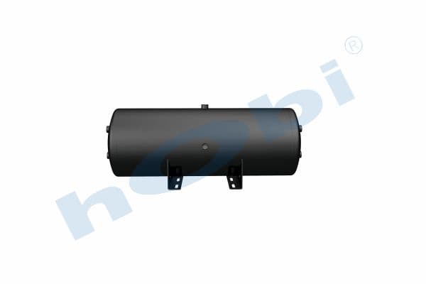 Hava Tankı, Ø310 L:866 Çelik, Gövde Braketli, Lt:60 Siyah (RAL9005)