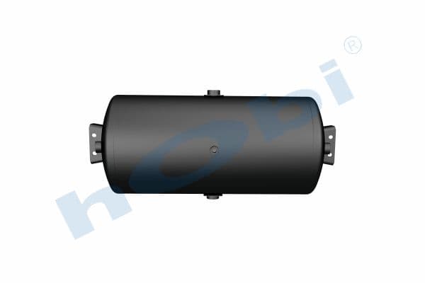 Hava Tankı, Ø310 L:688 Çelik, Kapak Braketli, Lt:45 Siyah (RAL9005)
