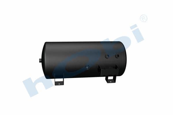 Air Tank Ø300 L:691 Steel Body With Bracket DF Lt:44 Black (RAL9005)