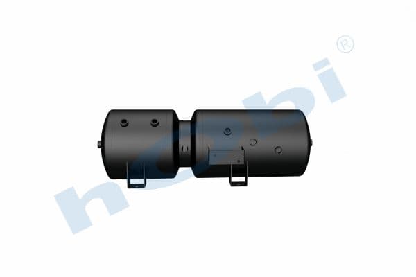 Air Tank Steel External 2 pcs With Body&Cover Bracket Ø300 Lt:54 Dark Grey