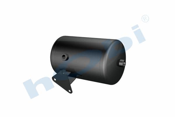 Air Tank Steel Internal 2 pcs With Body Bracket Ø200 L:342 Lt:9 5 Black