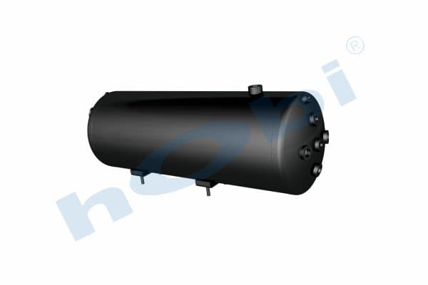 Air Tank Steel Internal 2 pcs With Body Bracket Ø259 L:743 Lt:36 Black