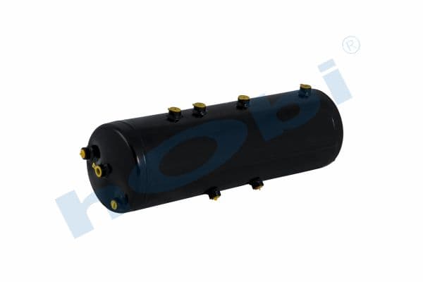Air Tank Steel Internal 2 pcs Ø230 L:752 Lt:30 Black (RAL9005)