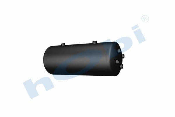 Hava Tankı, Çelik, İç 2'li, Ø259 L:684 Lt:32 Siyah (RAL9005)