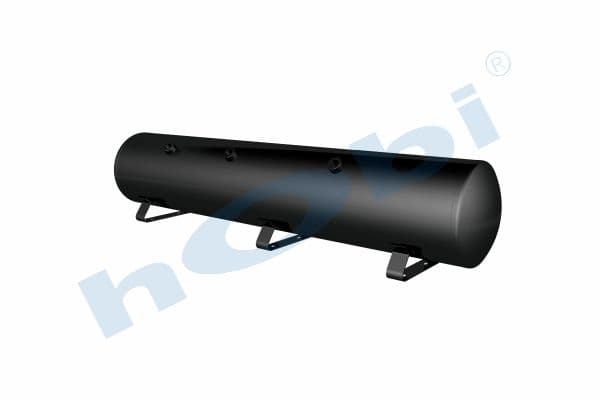 Air Tank Steel Internal 3 pcs With Body Bracket Ø230 L:1180 Lt:45 Black