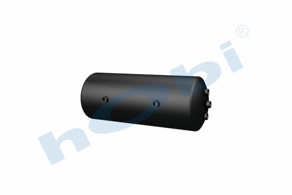 Hava Tankı, Çelik, İç 2'li, Ø276 L:726 Lt:40 Siyah (RAL9005)