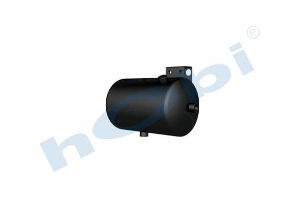 Air Tank Steel Internal 2 pcs With Body Bracket Ø200 L:342 Lt:9 5 Black