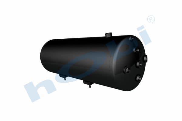 Hava Tankı Çelik İç 2'li Gövde Braketli Ø259 L:739 Lt:35 7 Siyah (RAL9005)