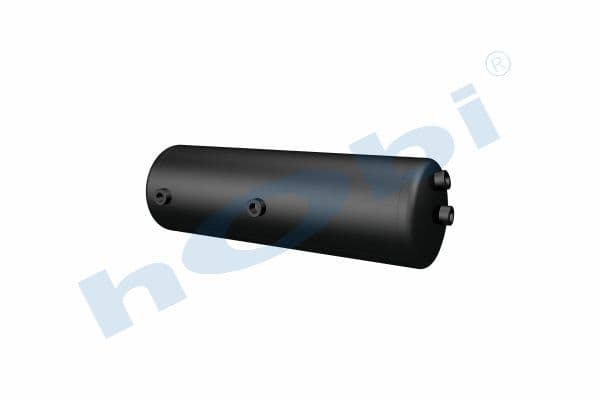 Hava Tankı, Çelik, İç 2'li, Ø200 L:653 Lt:19 Siyah (RAL9005)