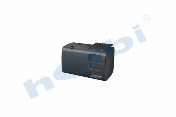 MN 495 Lt. Fuel Tank Steel Stepped H:700 W:700 L:1130 Black (RAL9005)
