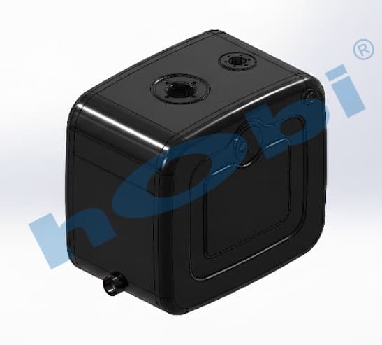 UN 150 Lt. Hidrolik Yağ Tankı, Çelik, Üstten ve Yandan Valfli, H:620 W:675 L:400