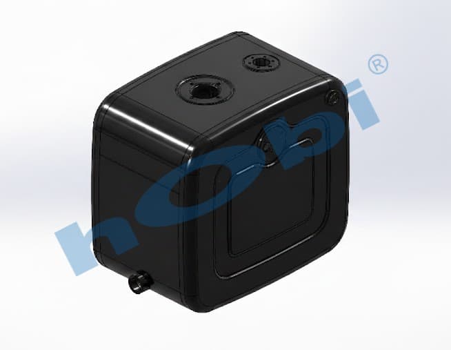 UN 180 Lt. Hidrolik Yağ Tankı, Çelik, Üstten ve Yandan Valfli, H:620 W:675 L:500