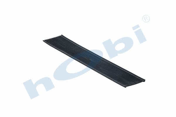 Rubber Fuel Tank Bracket VL Zig Zag Connecting Tab W1:96 W2:80 L:700 Black