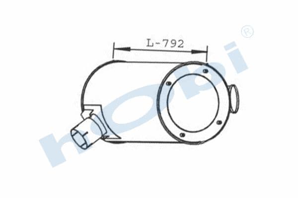 Iveco E3, Egzoz Susturucu,