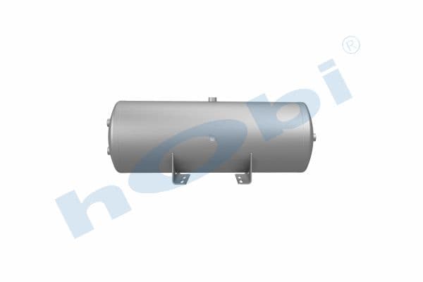 Hava Tankı, Ø310 L:872 Alüminyum, Gövde Braketli, Lt:60 Siyah (RAL9005)