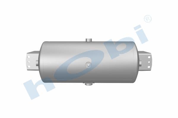 Hava Tankı, Ø246 L:572 Alüminyum, Kapak Braketli, Lt:24
