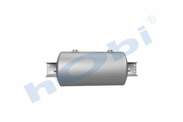 Hava Tankı, Ø300 L:621 Alüminyum, Kapak Braketli, Lt:50