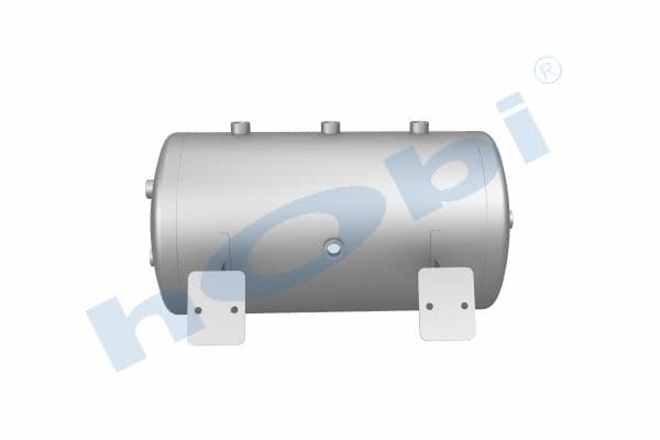 Hava Tankı, Alüminyum, İç 2'li, Kapak Braketli, Ø310 L:685 Lt:45