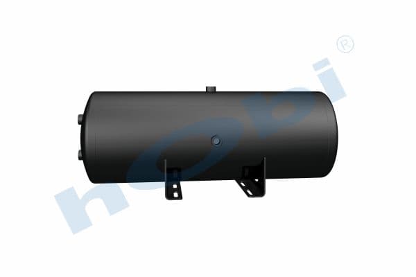 Hava Tankı, Ø310 L:872 Çelik, Gövde Braketli, UN Lt:60 Siyah (RAL9005)