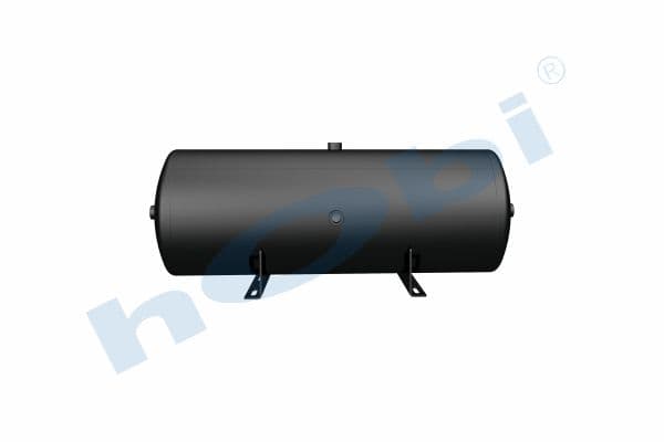Hava Tankı, Ø310 L:867 Çelik, Gövde Braketli, Lt:60 Siyah (RAL9005)