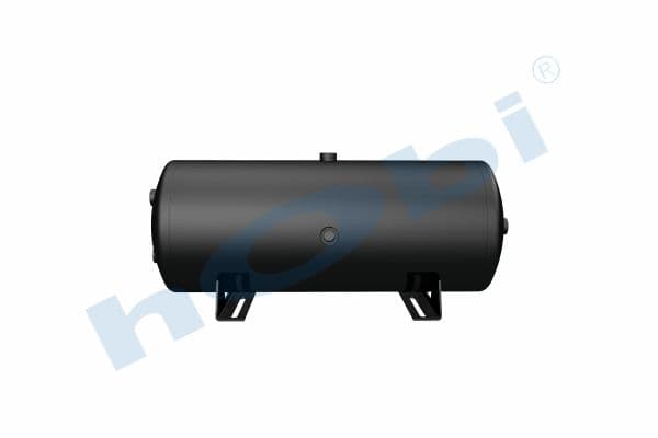 Hava Tankı, Ø276 L:720 Çelik, Gövde Braketli, Lt:40 Siyah (RAL9005)