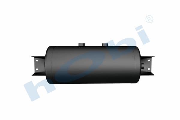 Hava Tankı, Ø246 L:609,5 Çelik, Kapak Braketli, Lt:28,5 Siyah (RAL9005)