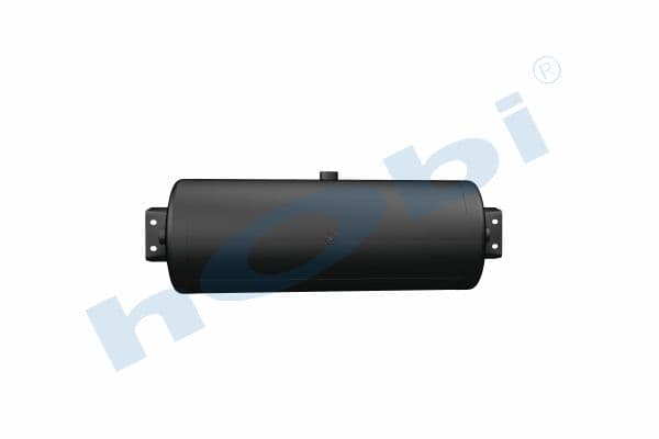 Hava Tankı, Ø246 L:683 Çelik, Kapak Braketli, Lt:32,5 Siyah (RAL9005)