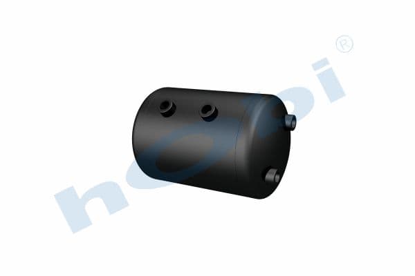 Hava Tankı, Çelik, İç 2'li, Ø206 L:315 Lt:10 Siyah (RAL9005)