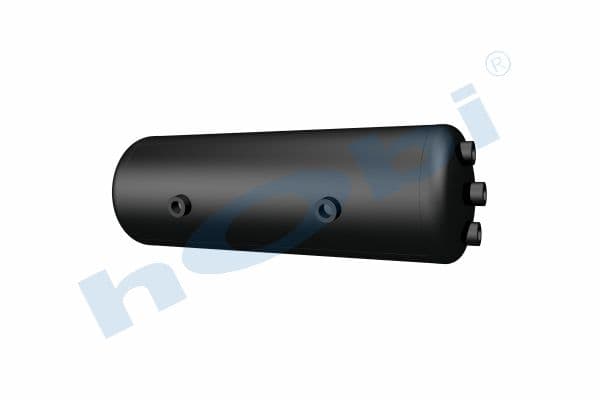 Hava Tankı, Çelik, İç 2'li, Ø206 L:626 Lt:20 Siyah (RAL9005)